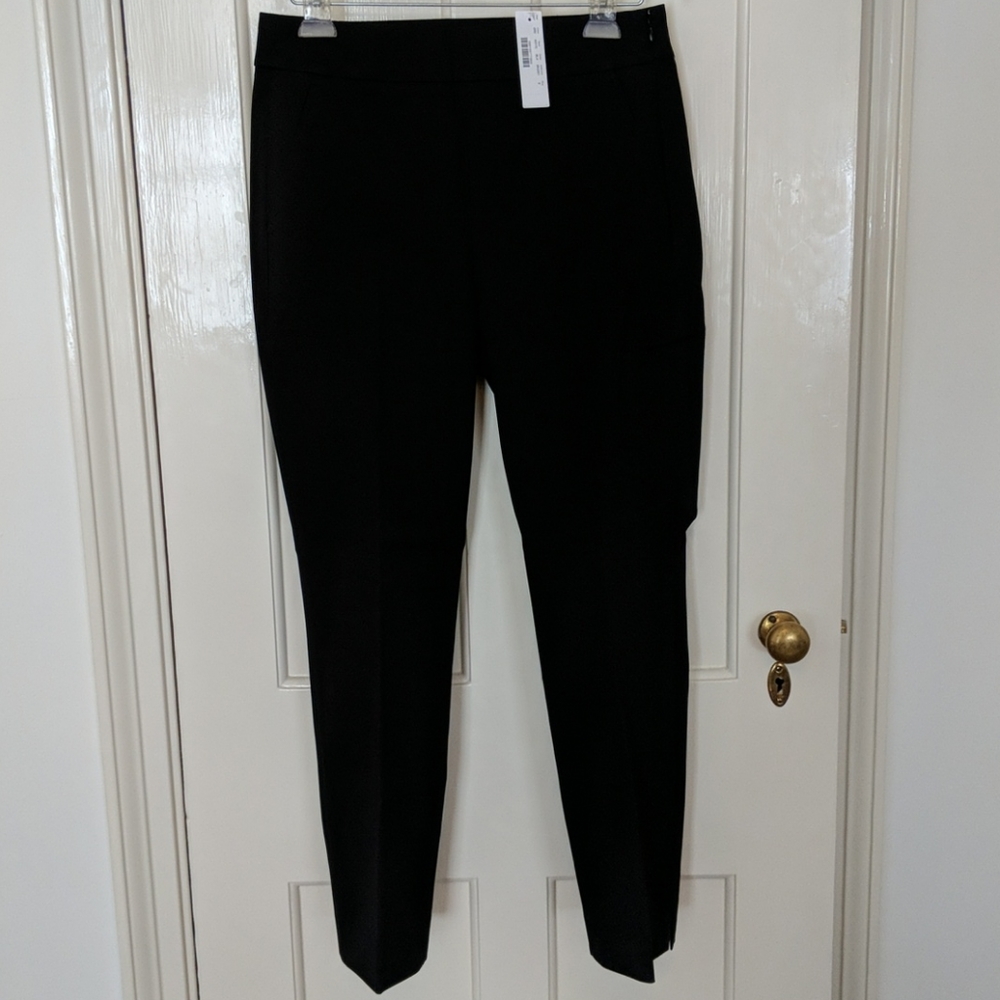 Black J Crew Remi pant in bi-stretch cotton